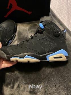 Size 9.5 Jordan 6 Retro Tar Heels, UNC 2017 384664-006