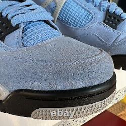 Size 9.5 Nike Air Jordan 4 Retro Mid UNC Tar Heels University Blue