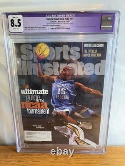 Sports Illustrated Magazine 3/1998 Vince Carter CGC 8.5 UNC Tar Heels