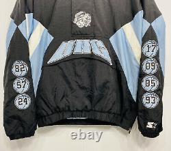 Starter Black Label UNC NCAA Championship Pullover Jacket Size Large VTG
