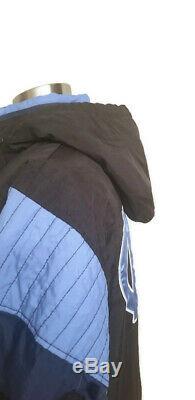 Starter North Carolina UNC Tar Heels Jacket Mens L Black Blue Vintage 90's