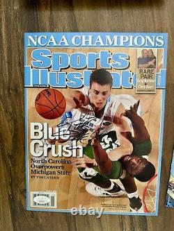Tyler Hansbrough Signed Sports Illustrated No Label Nl Unc Tar Heels Jsa Coa