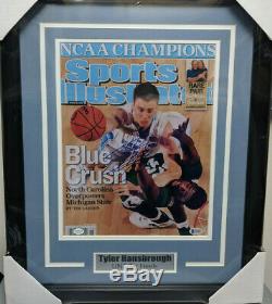 Tyler Hansbrough UNC Tar Heels Signed 11x14 Photo FRAMED Autograph Beckett COA