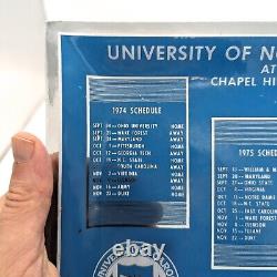 UNC Basketball Rams Club Vintage Glass Tray 1974 1975 1976 Chapel Hill Tarheels