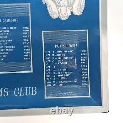 UNC Basketball Rams Club Vintage Glass Tray 1974 1975 1976 Chapel Hill Tarheels
