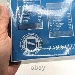 UNC Basketball Rams Club Vintage Glass Tray 1974 1975 1976 Chapel Hill Tarheels