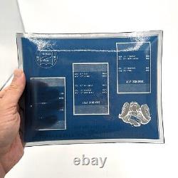 UNC Basketball Rams Club Vintage Glass Tray 1974 1975 1976 Chapel Hill Tarheels