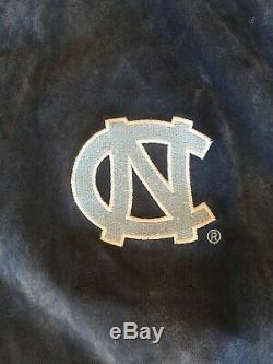 UNC Carolina Tar Heels Suede Leather Bomber Varsity Rams Vintage Jacket XL Coat