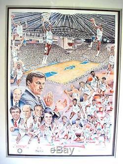 UNC Chapel Hill Tar Heels Basketball BLUE HEAVEN Steve Ford Ltd Edt Signed #