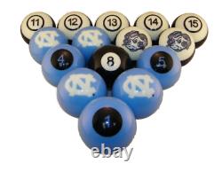 UNC NORTH CAROLINA TAR HEELS NCAA Collegiate Billiards Pool Balls Sets College