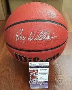 UNC NORTH CAROLINA TAR HEELS ROY WILLIAMS HAND SIGNED NCAA BASKETBALL With JSA COA