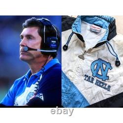 UNC North Carolina 90s Tar Heels APEX windbreaker Madness jacket L blk blue vtg