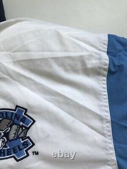 UNC North Carolina TAR HEELS STARTER Down double-sided Jacket Mens S Blue