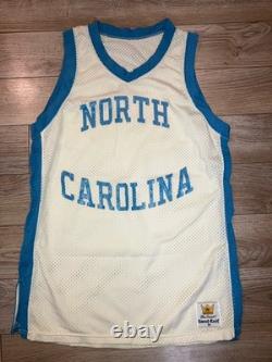 UNC North Carolina Tar Heels Basketball Team Sand-knit Jersey M Medium
