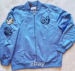 UNC North Carolina Tar Heels Mitchell & Ness Lightweight Bomber Jacket Sz 2XL