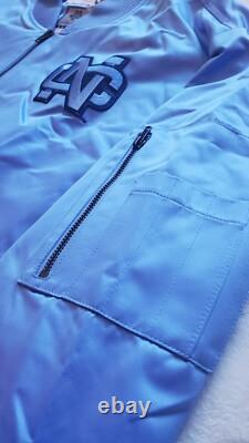 UNC North Carolina Tar Heels Mitchell & Ness Lightweight Bomber Jacket Sz 2XL