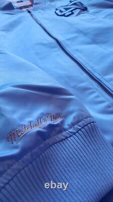 UNC North Carolina Tar Heels Mitchell & Ness Lightweight Bomber Jacket Sz 2XL
