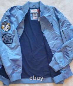 UNC North Carolina Tar Heels Mitchell & Ness Lightweight Bomber Jacket Sz 2XL