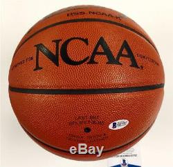 UNC North Carolina Tarheels DEAN SMITH signed NCAA Game Basketball BAS COA