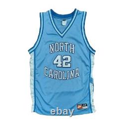 UNC TAR HEELS NORTH CAROLINA Jersey Jerry Stackhouse NIKE BLUE SEWN Size 48 XL