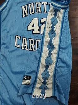 UNC TAR HEELS NORTH CAROLINA Jersey Jerry Stackhouse NIKE BLUE SEWN Size 48 XL