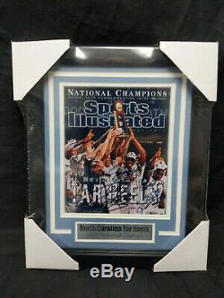 UNC TAR HEEL 2009 NATIONAL CHAMPS Team Signed SI 8x10 Photo FRAMED Autograph COA