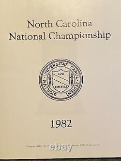 UNC TarHeels National Championship NCAA Basketball 1982 Hardcover Book