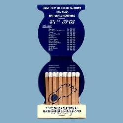 UNC Tar Heels 1982 Champion NCAA Division I Mens Basketball Tournament Matchbook