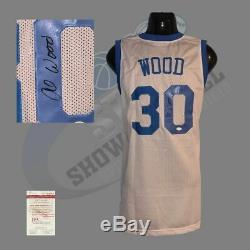 UNC Tar Heels, Al Wood signed custom pro style Jersey with JSA