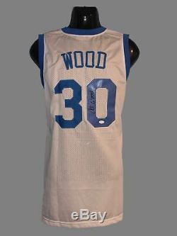 UNC Tar Heels, Al Wood signed custom pro style Jersey with JSA