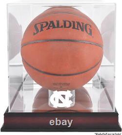 UNC Tar Heels Antique Finish Basketball Display Case withMirror Back