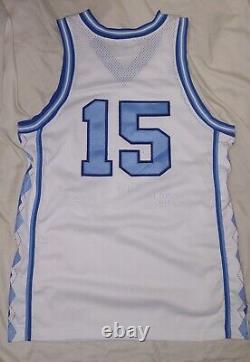 UNC Tar Heels Basketball Jersey Size 44 Vintage Authentic Carter Nike VTG Gift