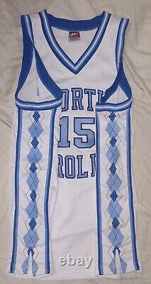 UNC Tar Heels Basketball Jersey Size 44 Vintage Authentic Carter Nike VTG Gift