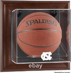 UNC Tar Heels Brown Framed (2015-Present) Wall-Mountable Basketball Case