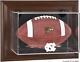Unc Tar Heels Brown Framed Present Logo Wall-mountable Football Display Case
