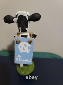 UNC Tar Heels CHICK-FIL-A COW BOBBLEHEAD, CFA, no box, 4 inches, chickfila