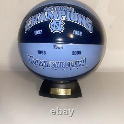 UNC Tar Heels Championship Basketball Glass Dynasty Trophy Ball Michael Jordan