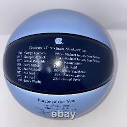 UNC Tar Heels Championship Basketball Glass Trophy Ball Michael Jordan RARE