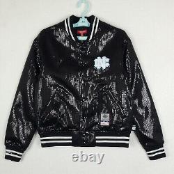 UNC Tar Heels Mitchell & Ness NCAA M Medium Womens Jacket Black Sequins NWT