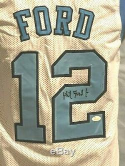 UNC Tar Heels, Phil Ford Custom Pro Style Jersey withJSA