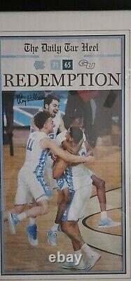 UNC Tar Heels Roy Williams Autographed Daily Tar Heel Newspaper 2017 Title