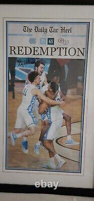 UNC Tar Heels Roy Williams Autographed Daily Tar Heel Newspaper 2017 Title