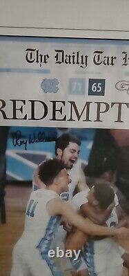 UNC Tar Heels Roy Williams Autographed Daily Tar Heel Newspaper 2017 Title