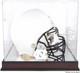 Unc Tar Heels Team Logo Mahogany Base Helmet Display Case Withmirrored Back