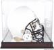 Unc Tar Heels Team Logo Mahogany Base Helmet Display Case With Mirrored Back