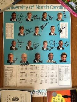 UNC bball signed poster- 1992 team, mint condition! Includes Dean Smith Auto