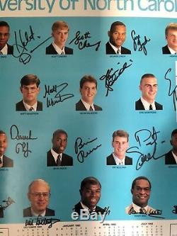 UNC bball signed poster- 1992 team, mint condition! Includes Dean Smith Auto