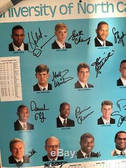 UNC bball signed poster- 1992 team, mint condition! Includes Dean Smith Auto