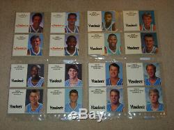 Unc North Carolina Tarheels Lot Of 146 Basketball Schedules 1970-2018 Nrmt Mint