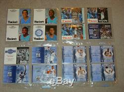 Unc North Carolina Tarheels Lot Of 146 Basketball Schedules 1970-2018 Nrmt Mint